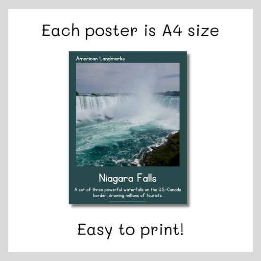 American Landmarks Real Photo Posters