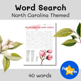 DOLLAR DEAL North Carolina Themed Word Search, Early Finishers Busy Worksheet