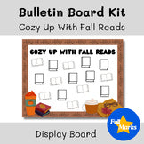 Cozy Up With Fall Reads Bulletin Board Kit, Seasonal Printable Poster Set Autumn