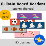 Sports Themed Bulletin Board Borders, Athletic All-Stars Olympic Rainbow Decor