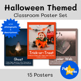 Halloween Highlights Posters, Holiday Real Photos Image Boho Modern Printable