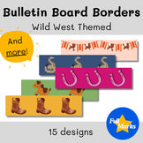 Wild Western Theme Bulletin Board Borders, Cowboy Country Modern Boho Decoration