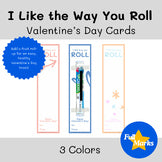 DOLLAR DEAL I Like How You Roll Valentine's Day Cards, Printable Feb Activity