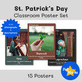 St. Patrick’s Day Printable Classroom Posters, March Bulletin Decor Boho Modern