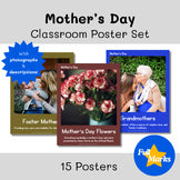 Mother’s Day Posters Real Photos Boho Decor May Holiday Floral Rainbow Modern