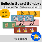 National Deaf History Month Bulletin Board Borders, Boho Modern Classroom Decor