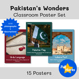 Pakistan Posters for Classroom, Culture Sites Food Real Photos Boho Modern Color