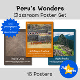 Peru Real Photo Posters Boho Social Studies South America Geography Spanish Inca