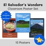 El Salvador Posters Real Photos Boho Culture Decor Set Spanish Central America