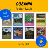 Oceania Poster Bundle Boho Modern Decor History Geography Culture Pacific Island