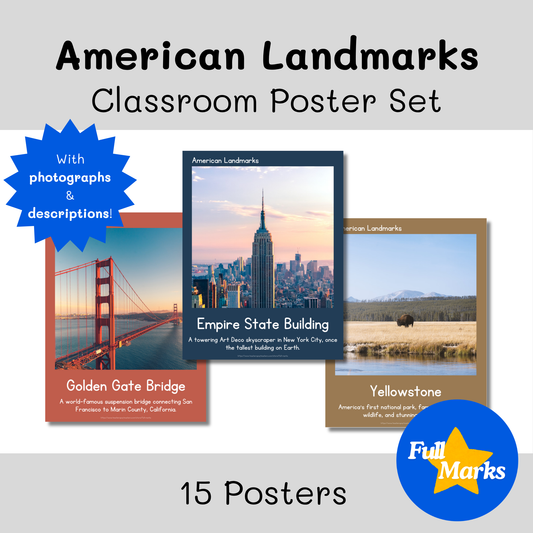 American Landmarks Real Photo Posters