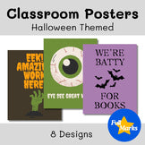 Halloween Themed Classroom Posters Set, Colorful Printable Holiday Wall Decor
