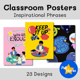 Inspirational Phrase Posters, Modern Motivational Quote Wall Bulletin Decor