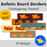Thanksgiving Fall Themed Bulletin Board Borders, Seasonal Autumn Cozy Boho Decor