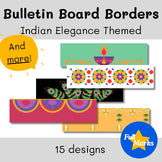 Indian Elegance Themed Bulletin Board Borders, Diwali, Holi Cultural Bunting