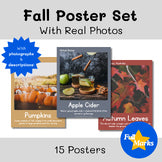 Fall Season Highlights Posters, Autumn, Real Photo/Image, Boho Modern Printable