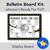 Whoooo's Ready For Fall Bulletin Board Kit, Owls, Trees Seasonal Moon Printables