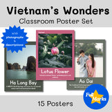 Vietnam's Wonders Classroom Posters, Cultural History, Language, Geography Decor