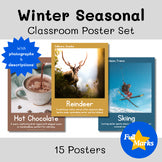 Winter Season Highlights Posters, Real Photo Holiday Boho Modern Printable Decor