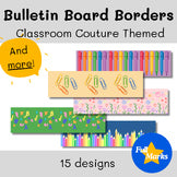 Classroom Couture Bulletin Board Borders, Printable Back to School Decor Boho