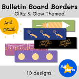 New Year's Themed Bulletin Board Borders, Gold Eve Party Printable Modern Boho