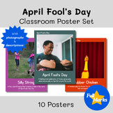 April Fool’s Day Poster Set, Real Photos Classroom Decor, Boho Modern Holiday