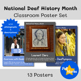 National Deaf History Month Posters, Real Photos Boho Modern April Holiday Decor