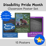 Disability Pride Month Posters Real Photos Class Decor Boho Modern July Heritage
