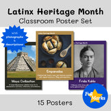 Latinx Heritage Month Posters Real Photos Back to School September Boho October