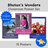 Bhutan Real Photo Classroom Posters Geography Culture Language Asia Boho Decor