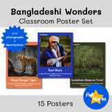 Bangladesh Wonders Poster Set Real Photos, Boho Modern Geography Culture Decor