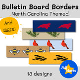 North Carolina Themed Printable Borders, Boho State Symbols Classroom Bulletin