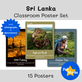 Sri Lanka Real Photo Posters Boho Modern Classroom Decor Cultural Landmarks Asia