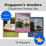 Singapore Real Photo Posters Boho Modern Culture Geography History Language Asia