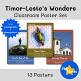 East Timor Real Photo Poster Set, Boho Class Decor Timor-Leste Asia Culture Geo