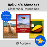 Bolivia Real Photo Posters, South America Culture Decor Boho Spanish Geography