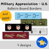 Military Appreciation Month Bulletin Board Borders U.S. Decor Boho May Veterans