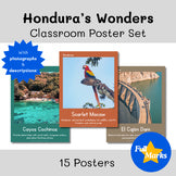 Honduras Poster Set Real Photo Cultural Decor Central America Spanish Geography