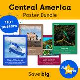 Central America Poster Bundle, Boho Decor History Geography Culture Spanish