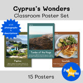 Cyprus Posters, Boho Cultural Real Photos Decor Middle East Geography Word Wall