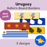 Uruguay Bulletin Board Borders Mini Set of 5 Boho Decor South America Spanish