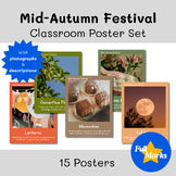 Mid Autumn Festival Posters, Real Photos Boho Asian Cultural Decor Chinese