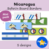 Nicaragua Bulletin Board Borders, Cultural Boho Decor Central America Spanish