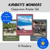 Kiribati Class Posters Real Photos, Boho Cuisine Oceania Geography Culture Decor