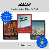 Jordan Posters, Boho Cultural Real Photos Decor Middle East Geography Word Wall