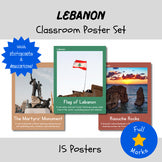 Lebanon Posters, Boho Cultural Real Photos Decor Middle East Geography Word Wall