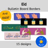 Eid & Ramadan Bulletin Board Borders Boho Modern Classroom Decor Islam Religion
