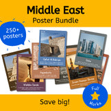 Middle East Poster Bundle Printable Boho Modern Decor History Geography Culture